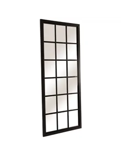 Hill Interiors Tall Black Wooden Window Mirror 22492 2