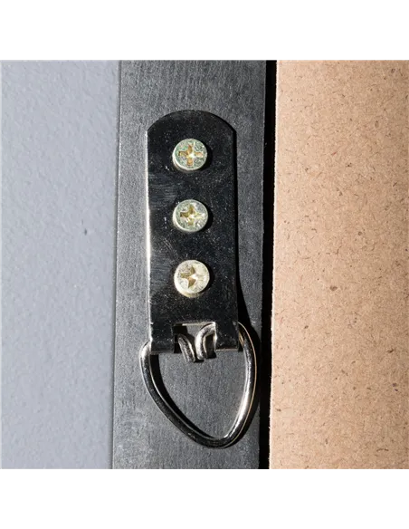 Hill Interiors Tall Black Wooden Window Mirror 22492