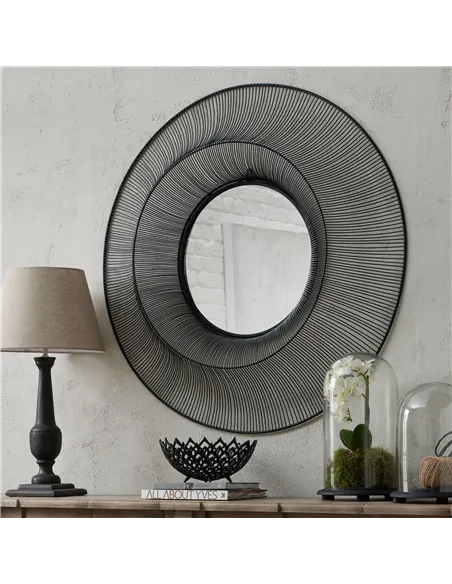 Hill Interiors Chico Black Large Wire Mirror 22715