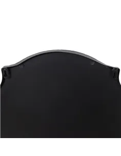 Hill Interiors Matt Black Ornate Curved Mirror 23087 2