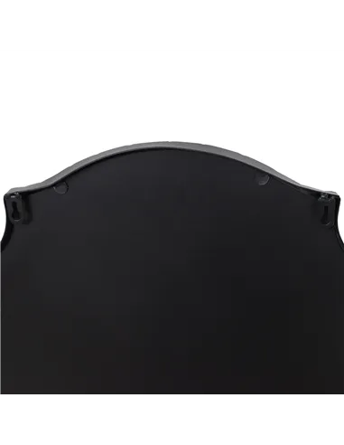 Hill Interiors Matt Black Ornate Curved Mirror 23087