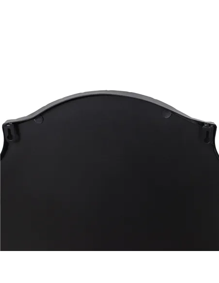 Hill Interiors Matt Black Ornate Curved Mirror 23087