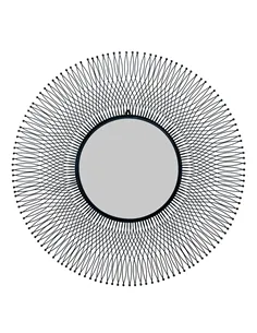 Hill Interiors Rio Black Large Wire Mirror 23107