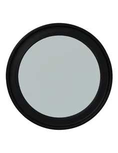 Hill Interiors Black Wood Round Framed Mirror 23332