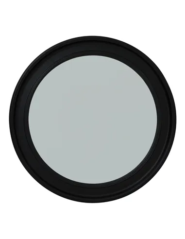 Hill Interiors Black Wood Round Framed Mirror 23332