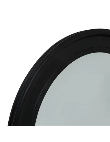 Hill Interiors Black Wood Round Framed Mirror 23332
