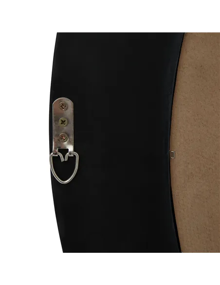 Hill Interiors Black Wood Round Framed Mirror 23332