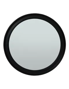 Hill Interiors Black Wood Round Framed Large Mirror 23334
