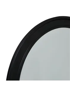 Hill Interiors Black Wood Round Framed Large Mirror 23334 2
