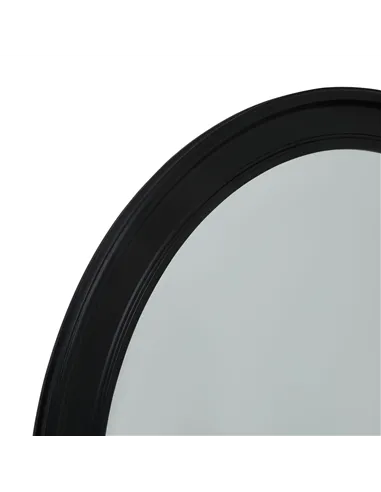 Hill Interiors Black Wood Round Framed Large Mirror 23334