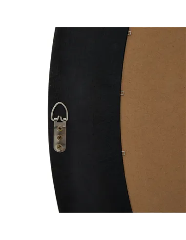 Hill Interiors Black Wood Round Framed Large Mirror 23334