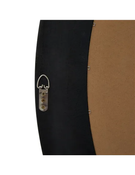 Hill Interiors Black Wood Round Framed Large Mirror 23334