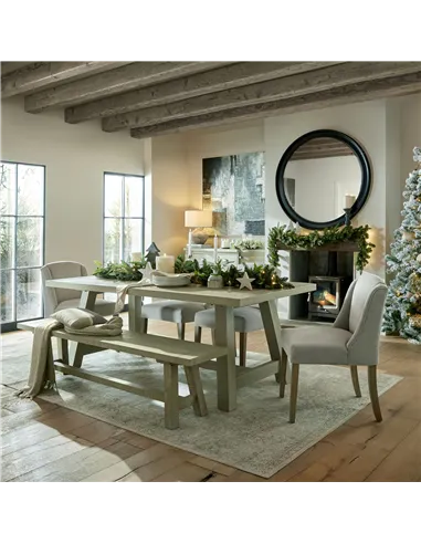 Hill Interiors Black Wood Round Framed Large Mirror 23334