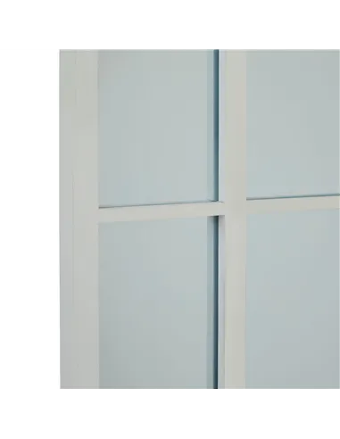 Hill Interiors White Large Arched Window Mirror 23338