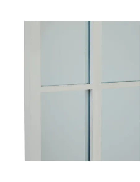 Hill Interiors White Large Arched Window Mirror 23338