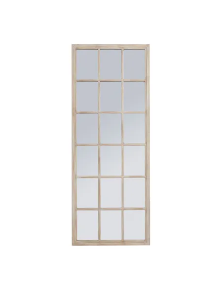 Hill Interiors Tall Washed Wood Window Mirror 23376