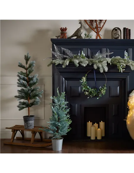 Hill Interiors Christmas Fir Tree In Stone Pot 21812