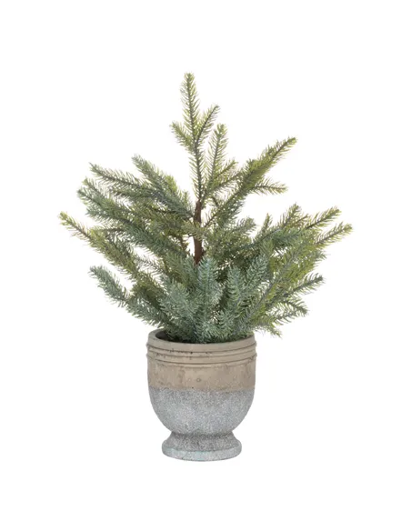 Hill Interiors Garda Pine Tree In Stone Pot 21821