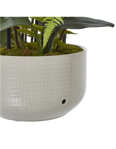 Hill Interiors Large White Orchid In Ceramic Pot 23758