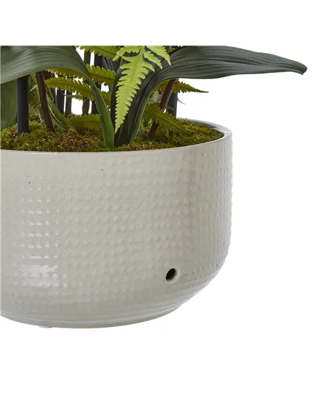 Hill Interiors Large White Orchid In Ceramic Pot 23758