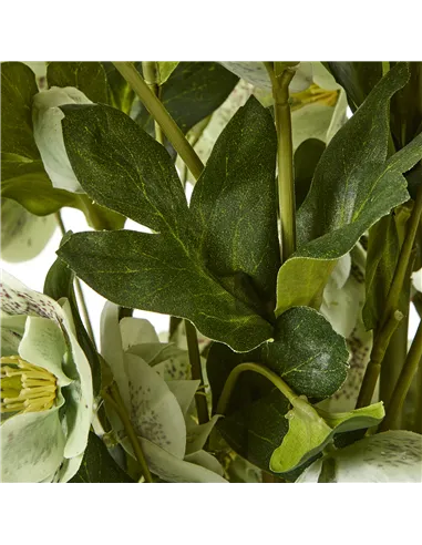 Hill Interiors Large Green Hellebore in Taupe Pot 23766