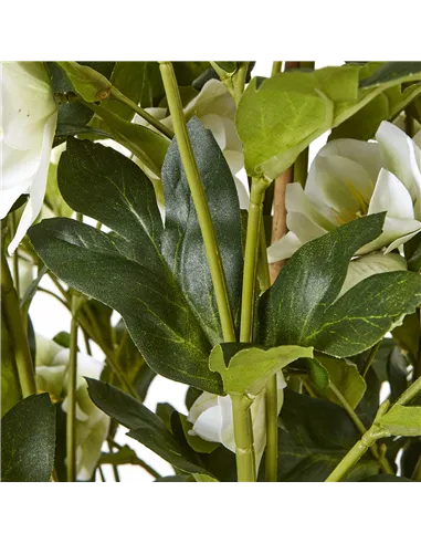 Hill Interiors Large White Hellebore In Grey Pot 23767