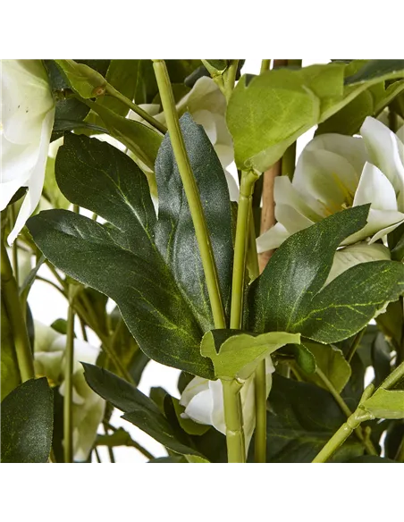 Hill Interiors Large White Hellebore In Grey Pot 23767