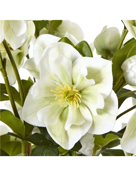 Hill Interiors Large White Hellebore In Grey Pot 23767