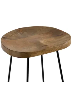 Hill Interiors Franklin Hardwood Shaped Barstool 19924 2