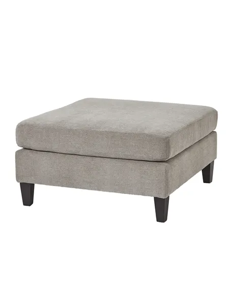 Hill Interiors Vesper Taupe Ottoman Foot Stool 23743