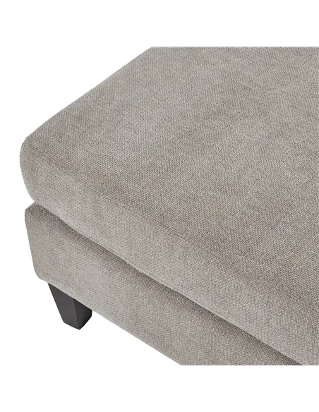 Hill Interiors Vesper Taupe Ottoman Foot Stool 23743