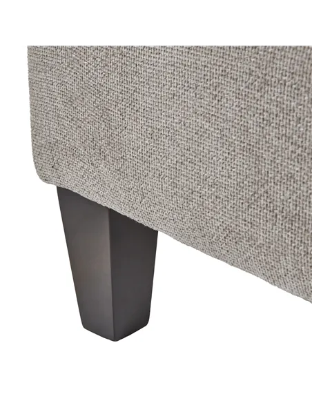 Hill Interiors Vesper Taupe Ottoman Foot Stool 23743