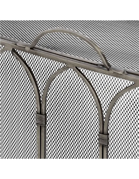 Hill Interiors Gothic Antique Pewter Firescreen 17547