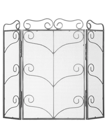 Hill Interiors Heavy Large Antique Silver Fire Screen 20061