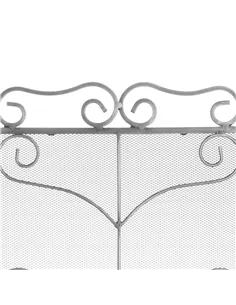 Hill Interiors Heavy Large Antique Silver Fire Screen 20061 2