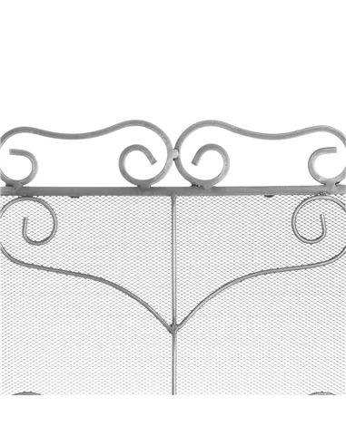 Hill Interiors Heavy Large Antique Silver Fire Screen 20061