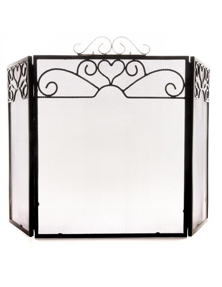 Hill Interiors Chrome Topped Three Fold Fire Screen 22508