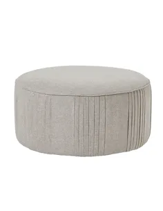 Hill Interiors Lily Swivel Ottoman In Oatmeal Twill 23736