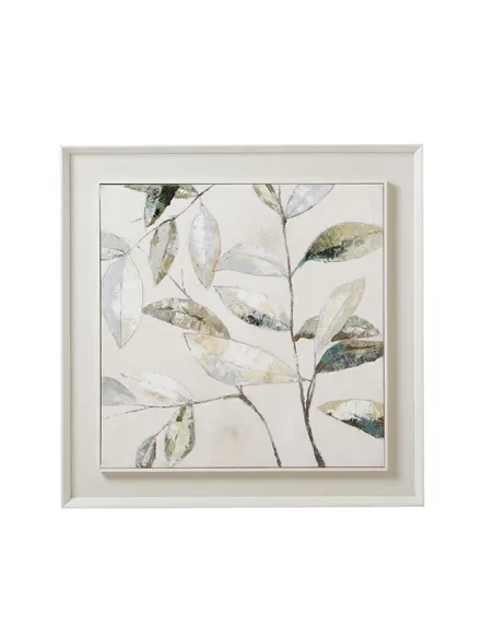 Hill Interiors Dolce Dapple Leaf Framed Painting On Canvas 23793