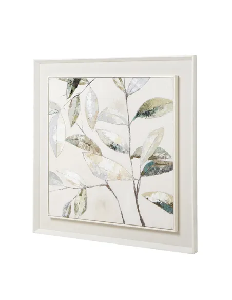 Hill Interiors Dolce Dapple Leaf Framed Painting On Canvas 23793