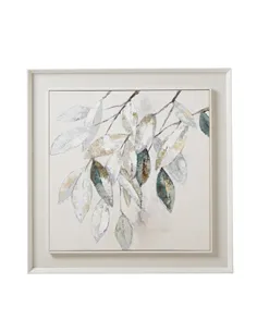 Hill Interiors Dolce Mottle Leaf Framed Painting On Canvas 23794