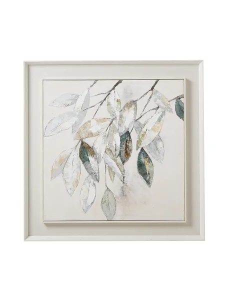 Hill Interiors Dolce Mottle Leaf Framed Painting On Canvas 23794