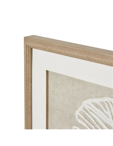 Hill Interiors Large Plume White Feather Art Mounted In Beaded Frame 23804