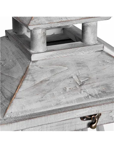 Hill Interiors Set Of Three Wooden Lanterns With Traditional Cross Section 17459