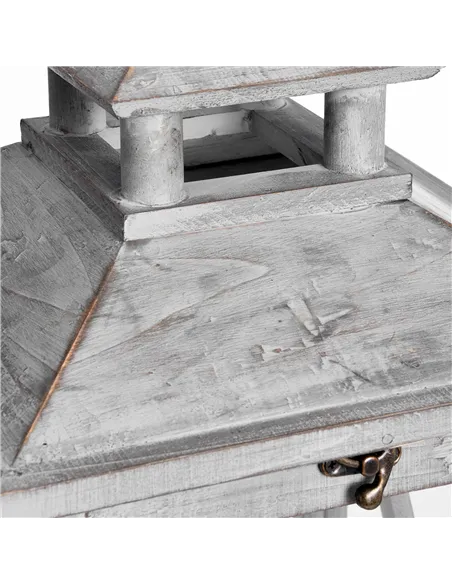 Hill Interiors Set Of Three Wooden Lanterns With Traditional Cross Section 17459