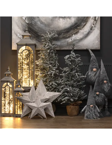 Hill Interiors Set Of Three Wooden Lanterns With Archway Design 17461