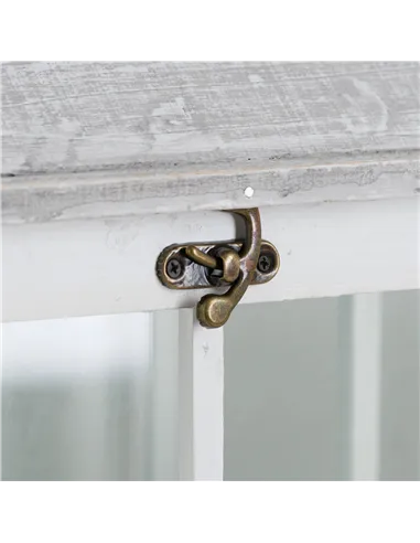 Hill Interiors Set Of 3 White Window Style Lanterns With Open Top 19494