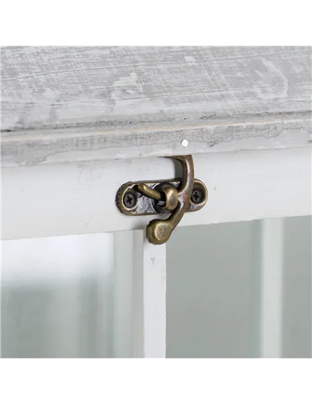 Hill Interiors Set Of 3 White Window Style Lanterns With Open Top 19494