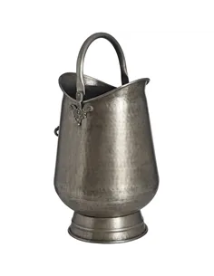 Hill Interiors Antique Pewter Coal Bucket 17535 2