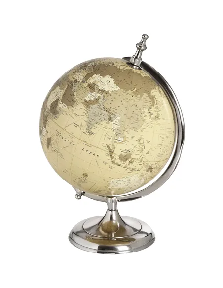 Hill Interiors Chrome Desktop Globe 17548